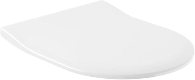 Villeroy & Boch Subway 2.0 SlimSeat WC-poti iste Soft Close süsteemiga – läikiv valge, ultralame D-kujuline disain