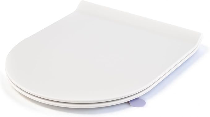 SREWOHS PRO D-kujuline WC-prill-laud Soft Close, valge